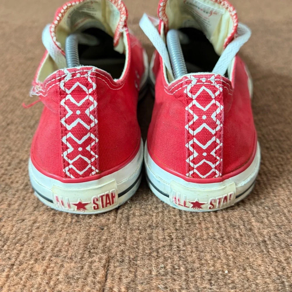 Converse Chuck Taylor All Star Low Product Red Vintage Mens 12 Red 106131F C- - Picture 4 of 13